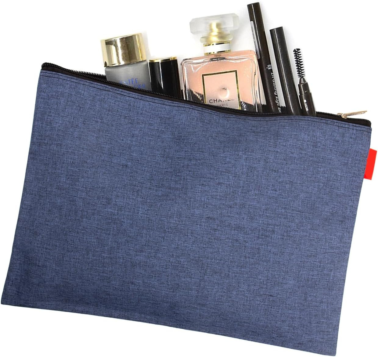 5 Pack Canvas Zipper Tool Bag Set, 13.3″ X 9.4″ 14Oz Heavy Duty Waterproof Multi