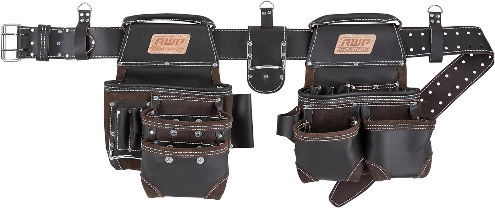 AWP Tool Belt Tool Rig, Durable Premium Utility Belt Organizer for Men & Women,