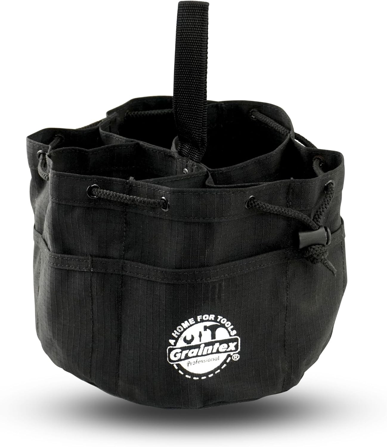 18 Pockets Grab Bag Rip-stop Canvas Drawstring Closure Small Part Organizer
