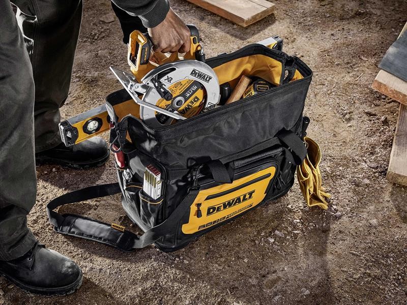 DEWALT Storage Pro Tool Bag 20in 33 Pockets Water Resistant DWS160104