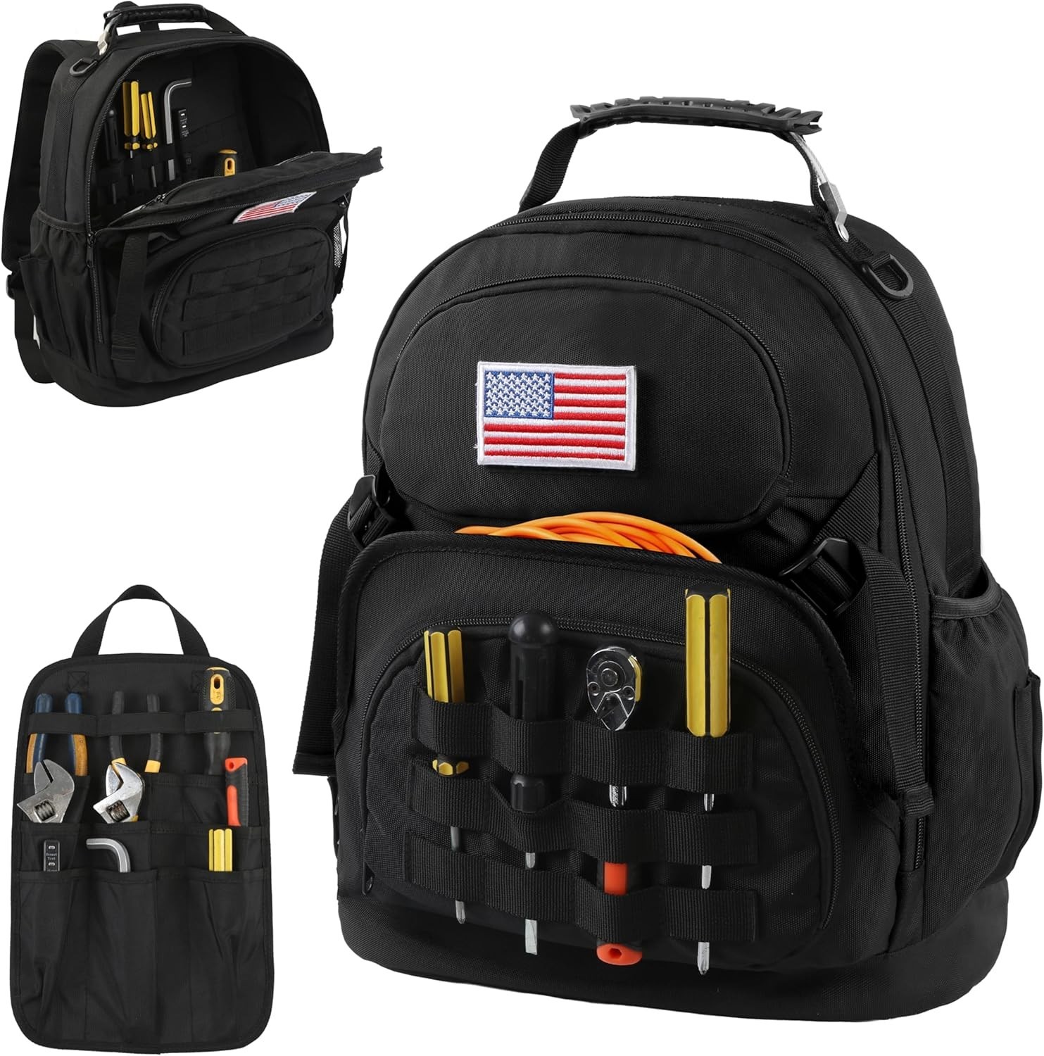 Waterproof Tool Storage Backpack – Adjustable & Comfortable for Any Professional