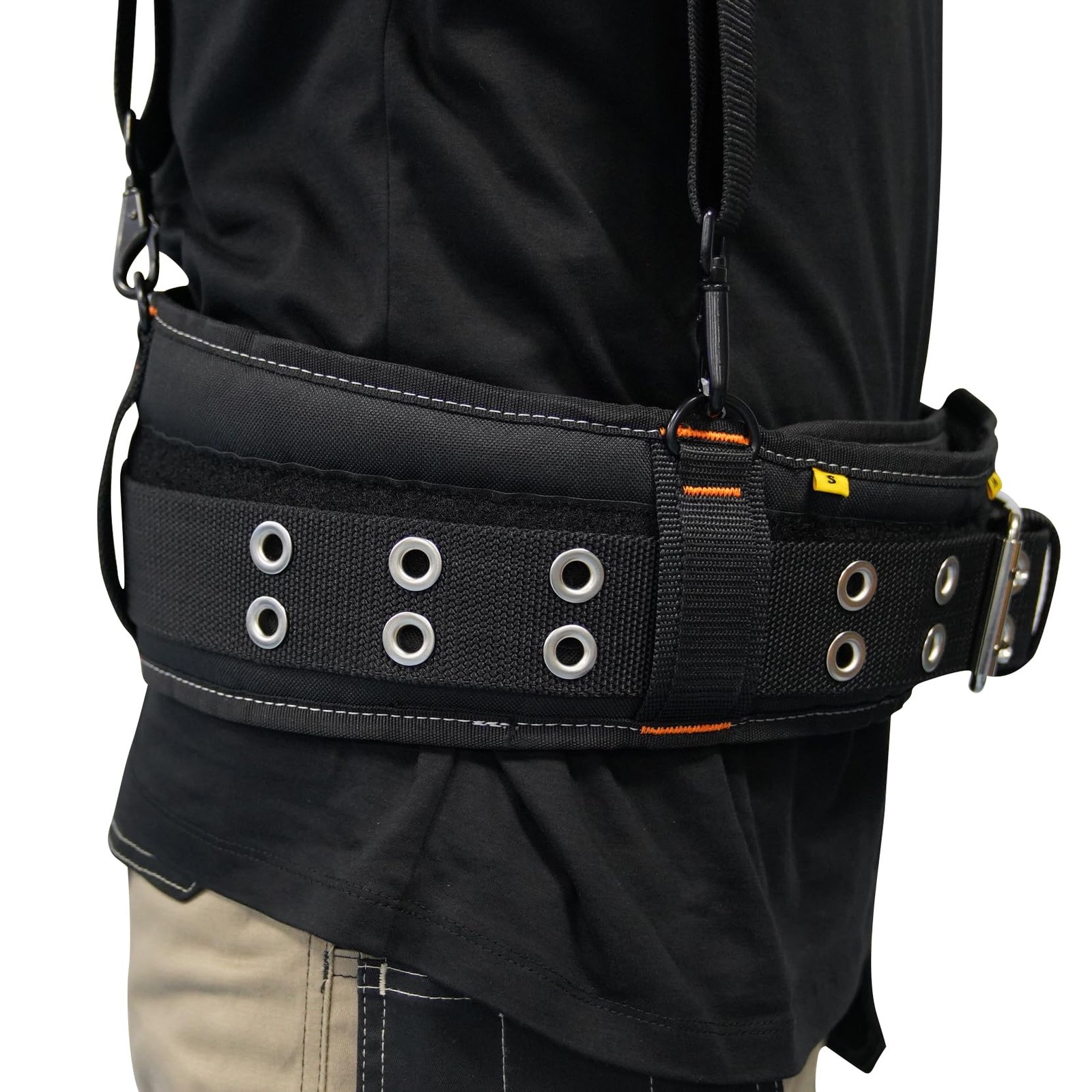 20-222 Heavy Duty Polyester Tool Rig Padded Belt, Black