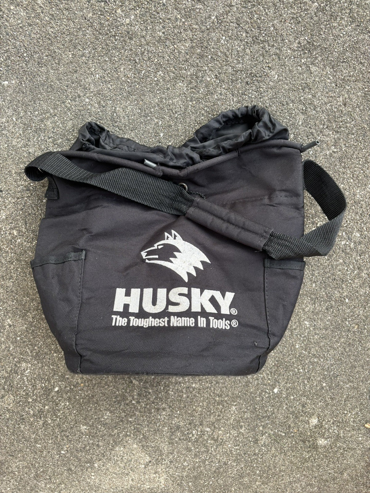 HUSKY TOOL TOOL HOLDER SACK POUCH with INSIDE POCKETS 9″ ROUND