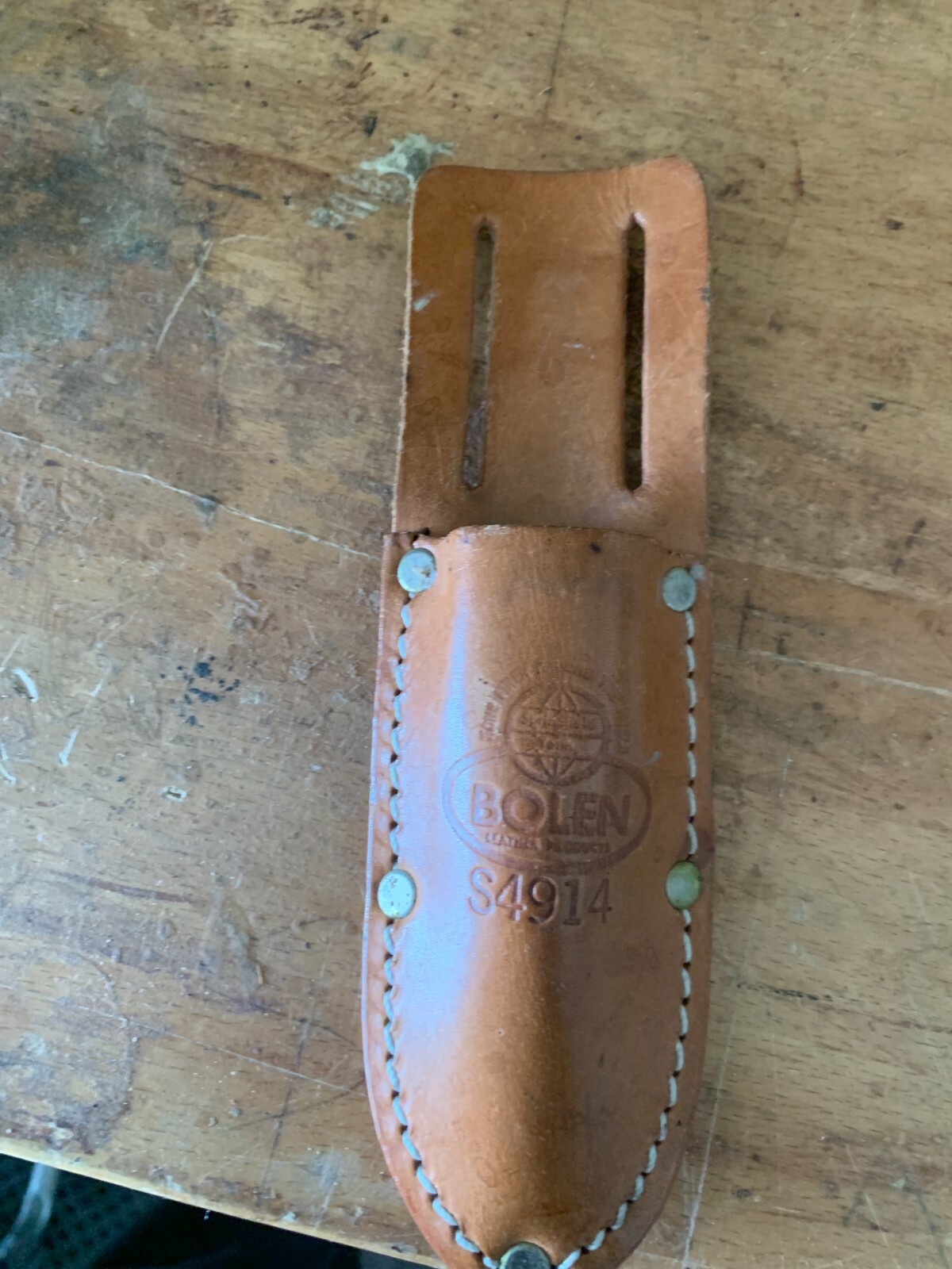 Bolen Military Brown Leather Knife Tool Holder S4914