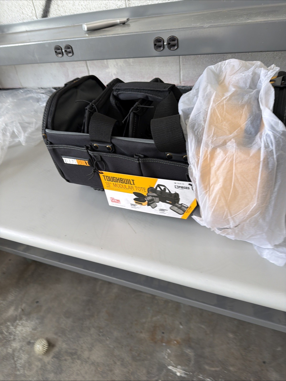 ToughBuilt TOU-81-18 18″ Modular Tote, Black/Yellow