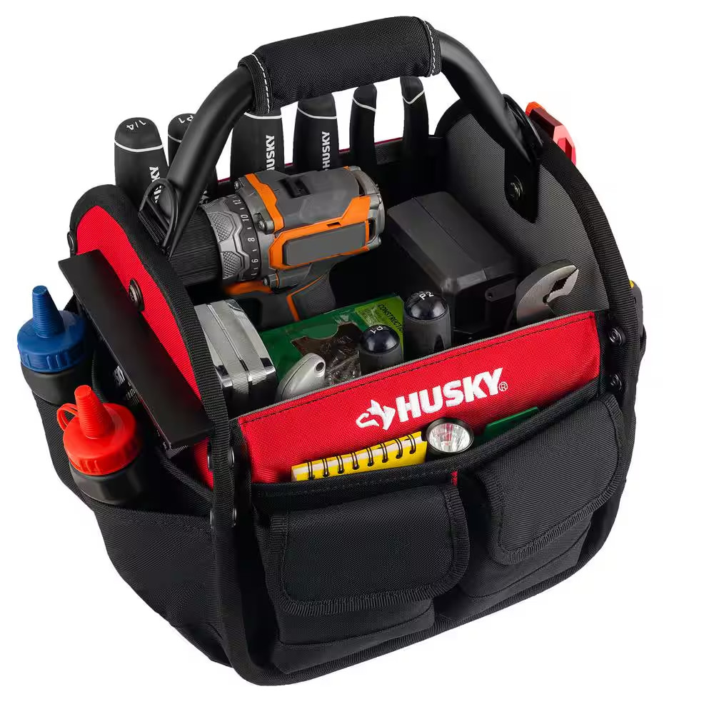 10 In. 15 Pocket Open Top Tool Bag