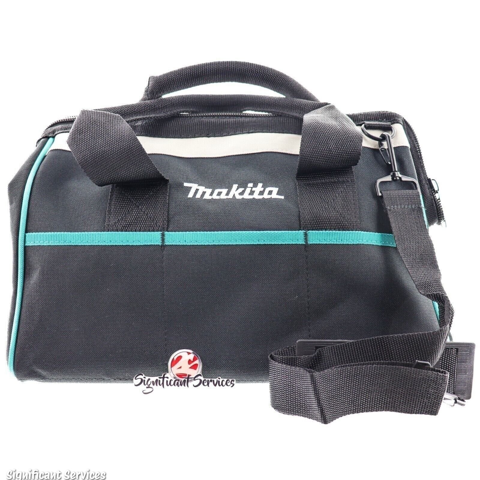 MAKITA XGT Contractor Tool Bag Storage Case Outside Pockets 14” x 11” x 9” Strap
