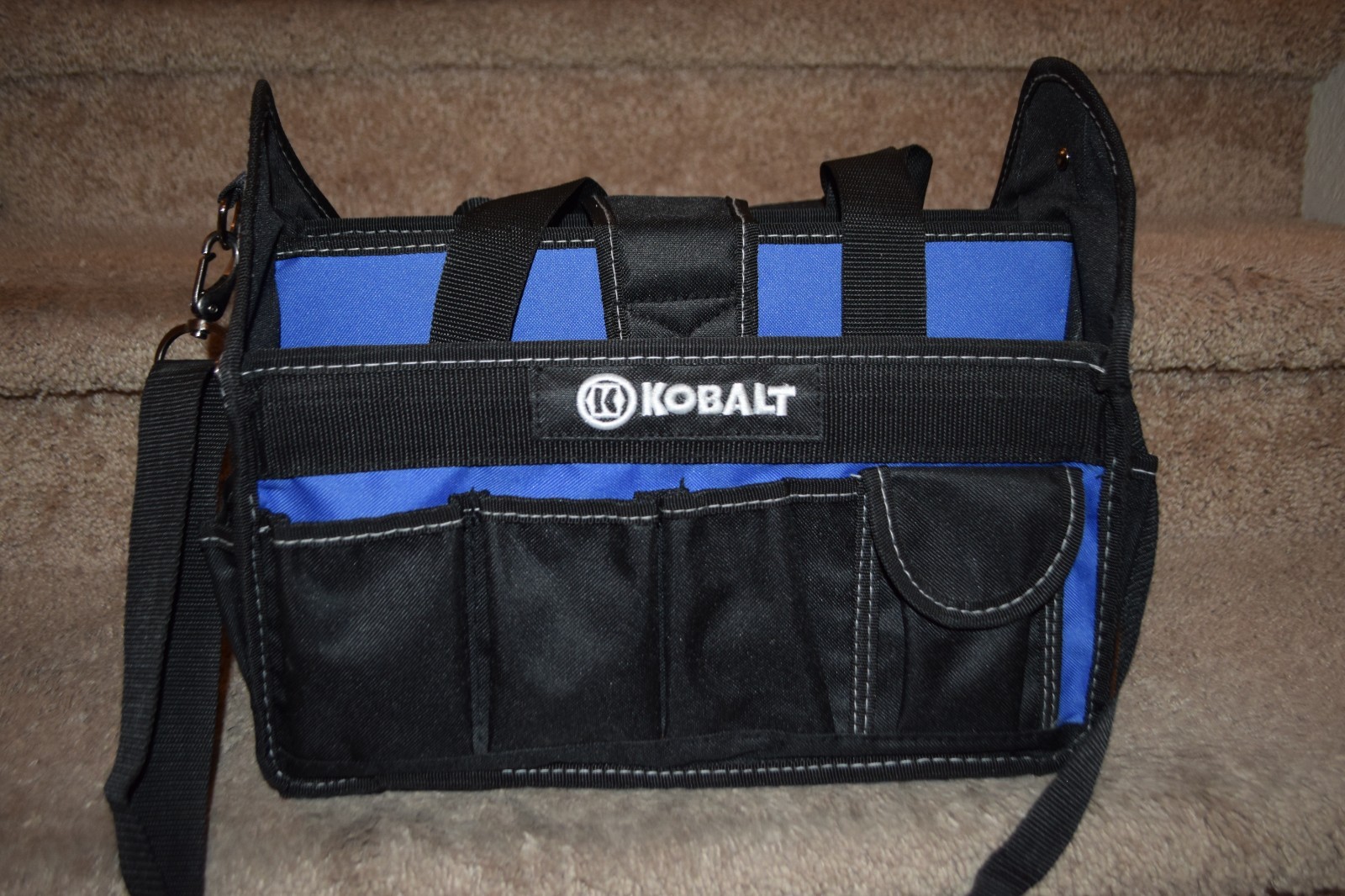 Kobalt Blue and Black Tool Bag Workhorse Carrying Storage