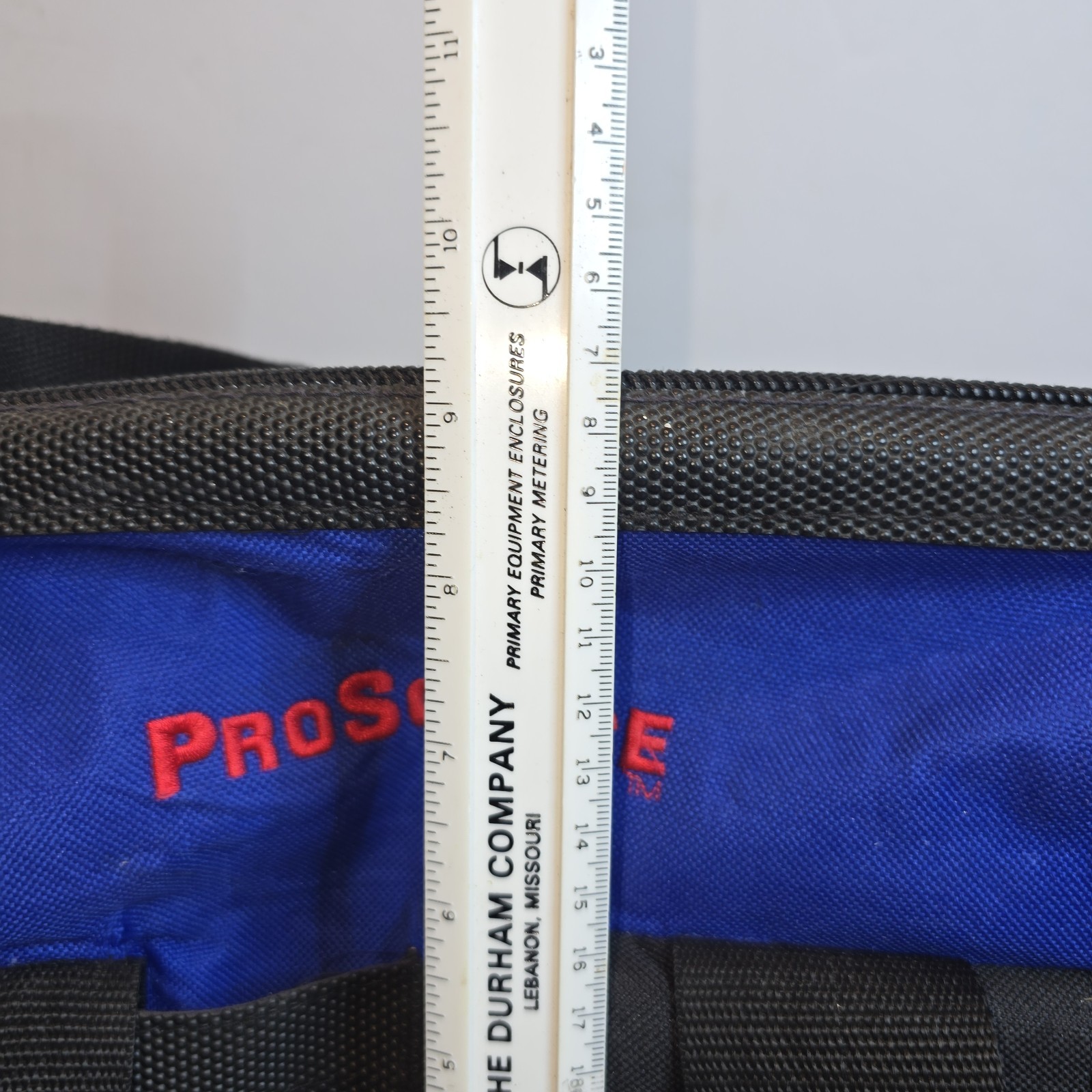 ProSource Wide-Mouth Tool Bag Multiple 16 Pockets Blue & Black 12x10x8