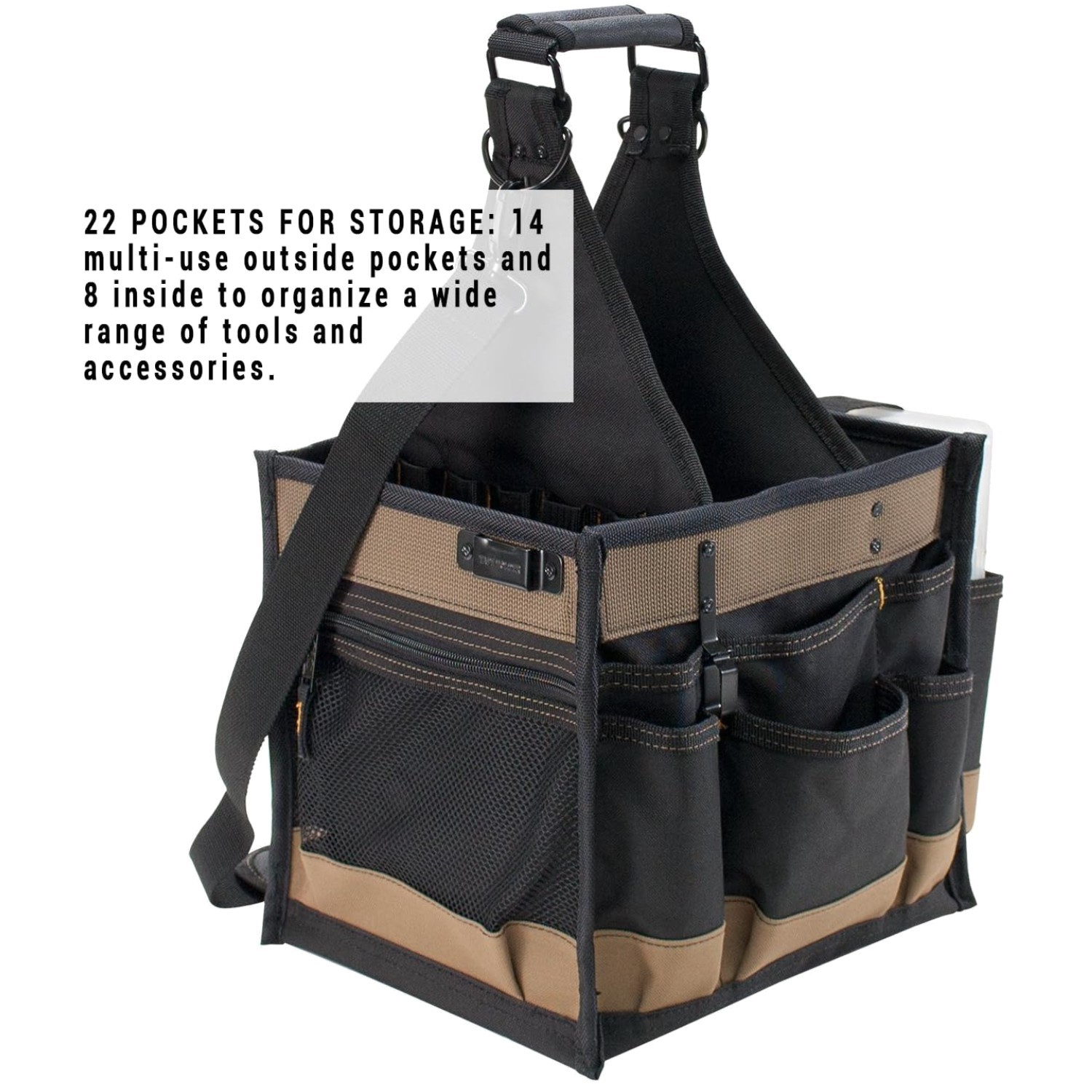 CLC 1528 Large Electrical Tool Carrier, Black