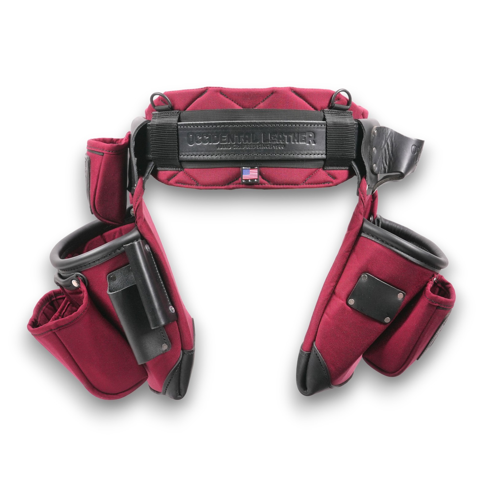 Occidental Leather 8286R ProFormance OxyLights Belt & Bags USA Made RED
