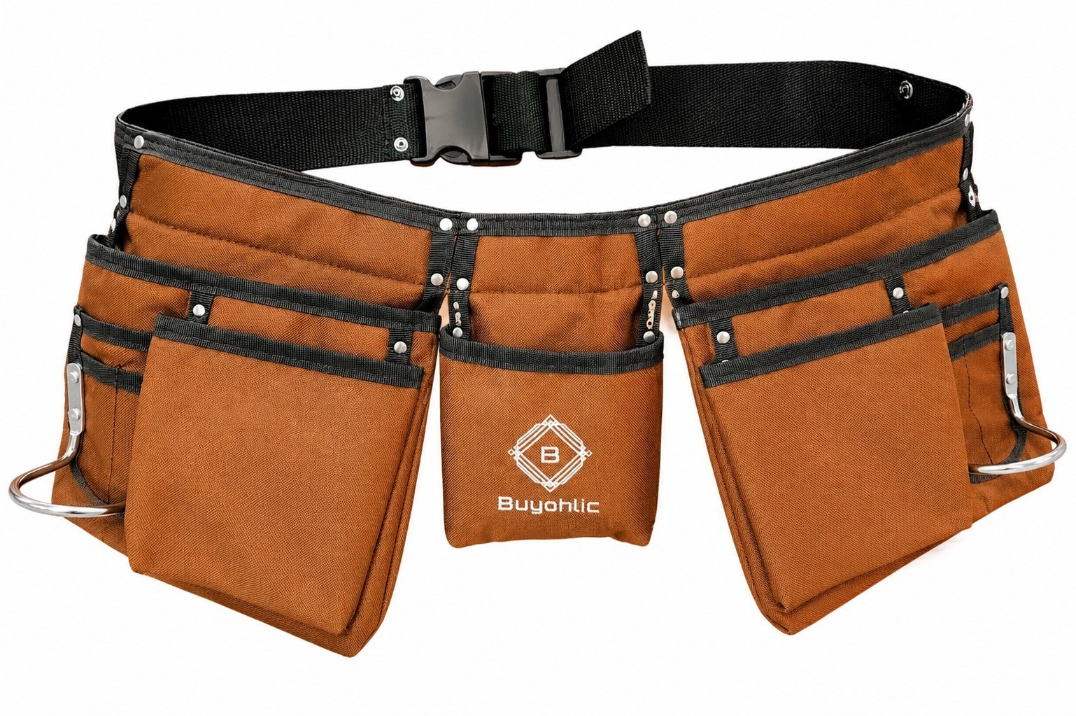 Heavy Duty Tool Bag 11 Pocket Double-Sided Polyester with Side Pockets