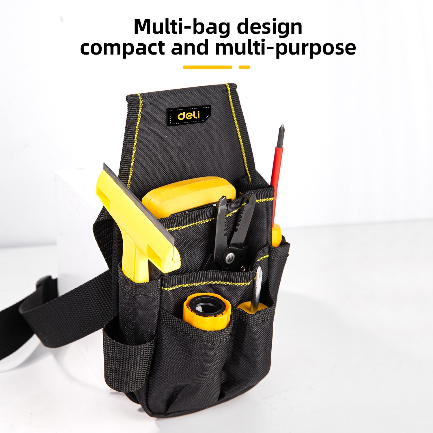 STEELITE 10″ Tool Belt Pouch Waist Bag Hardware Toolkit Work Organizer