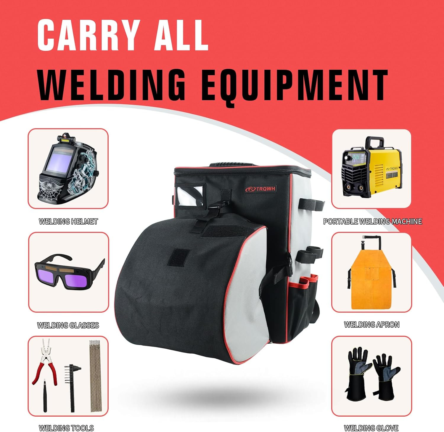 Welding Backpack for Men Waterproof Reinforced Bottom Large Capacity Extreme Gea