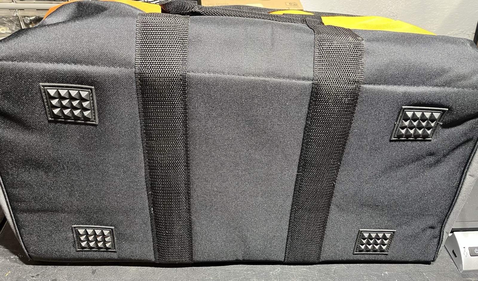RIDGID Orange/Black Fabric Tool Bag 22x12x12 Zipper Closure with Handles