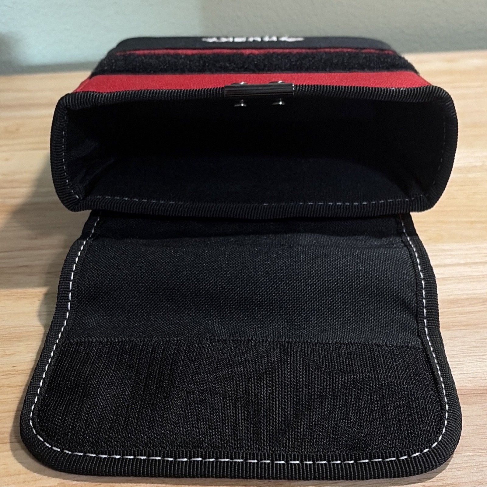 Husky 2-Piece Tool Pouch Set Red/Black with Belt Clip