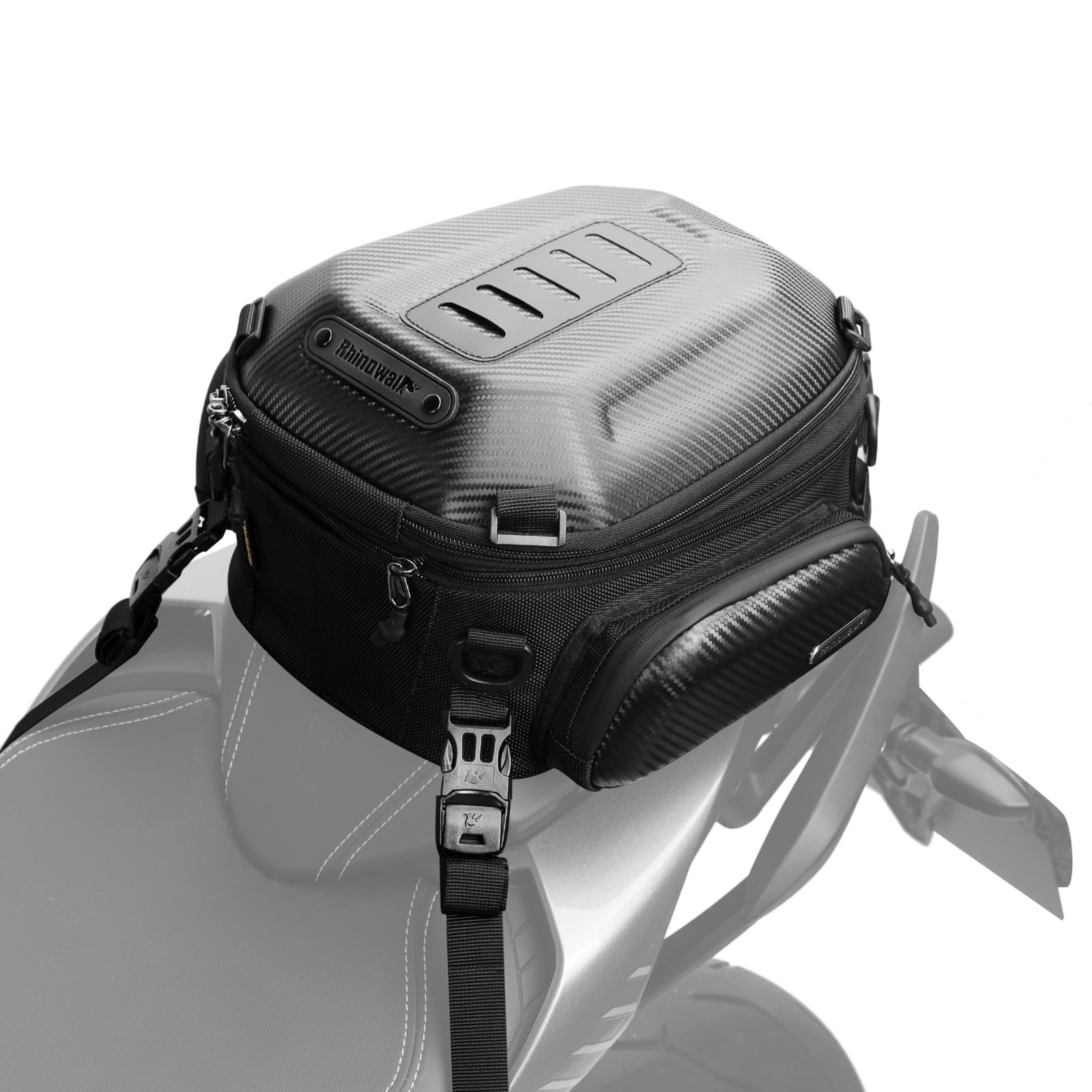 Expandable Motorcycle Tail Bag Motorcycle Bags 12L-18L Rear Seat Luggage Bag …