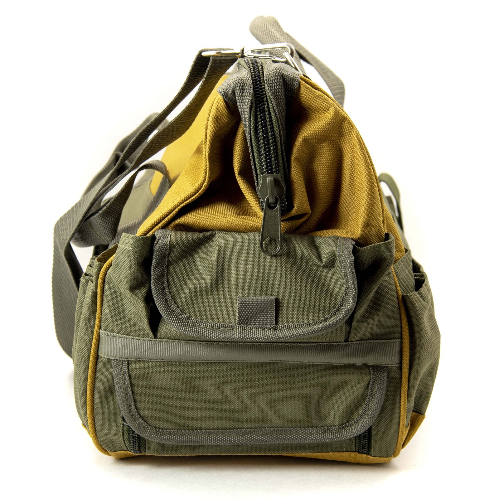 ToolTreaux Nylon Storage Tool Bag with Side Pockets and Shoulder Strap 18 x 8.5