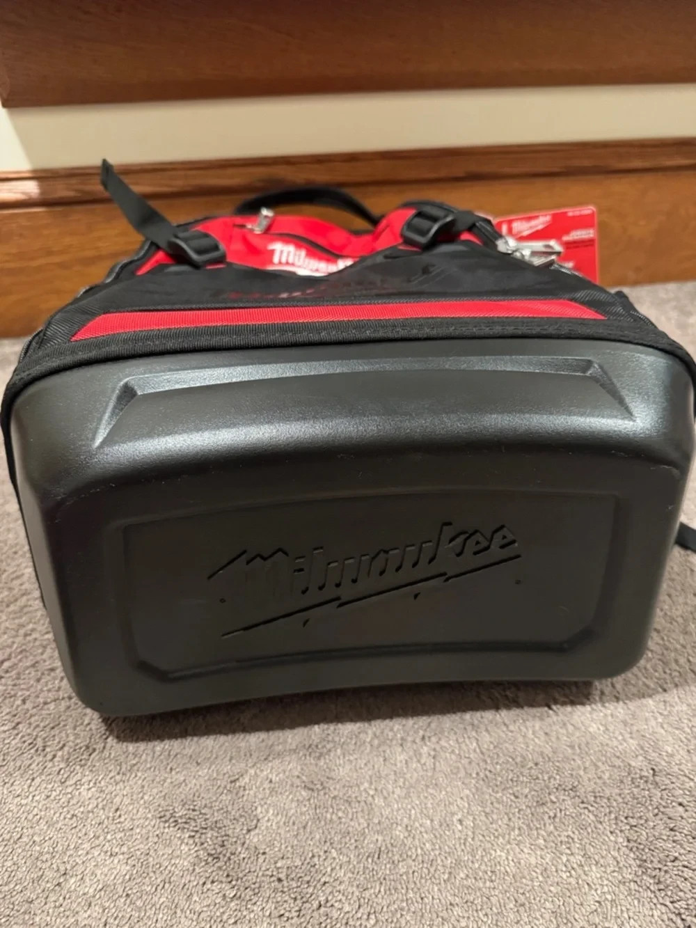 Milwaukee Jobsite Backpack Red Black Heavy Duty Durable Base Tool Bag NEW