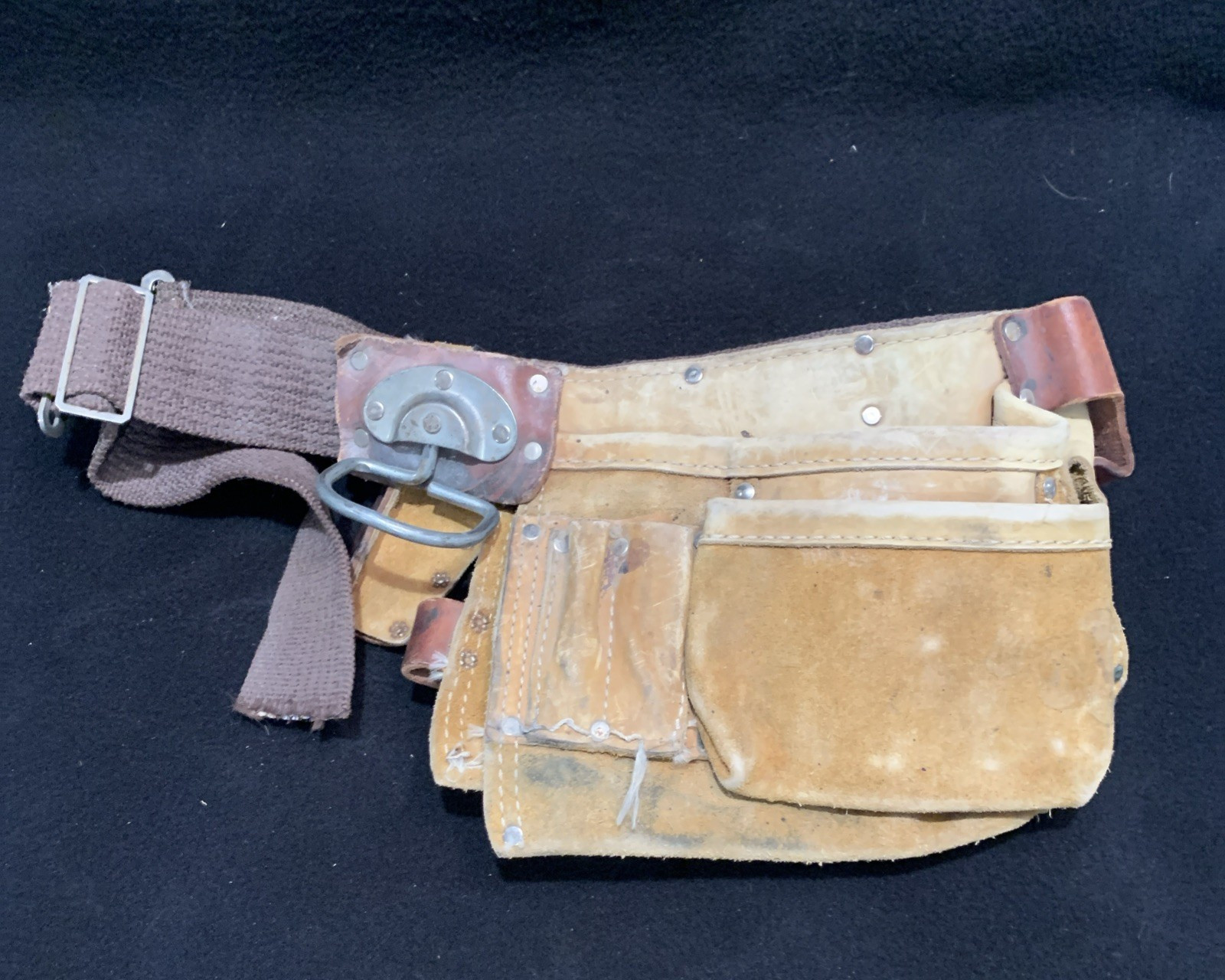 SIERRA Genuine Suede Leather Tool Belt SH-427- Light Tan Leather