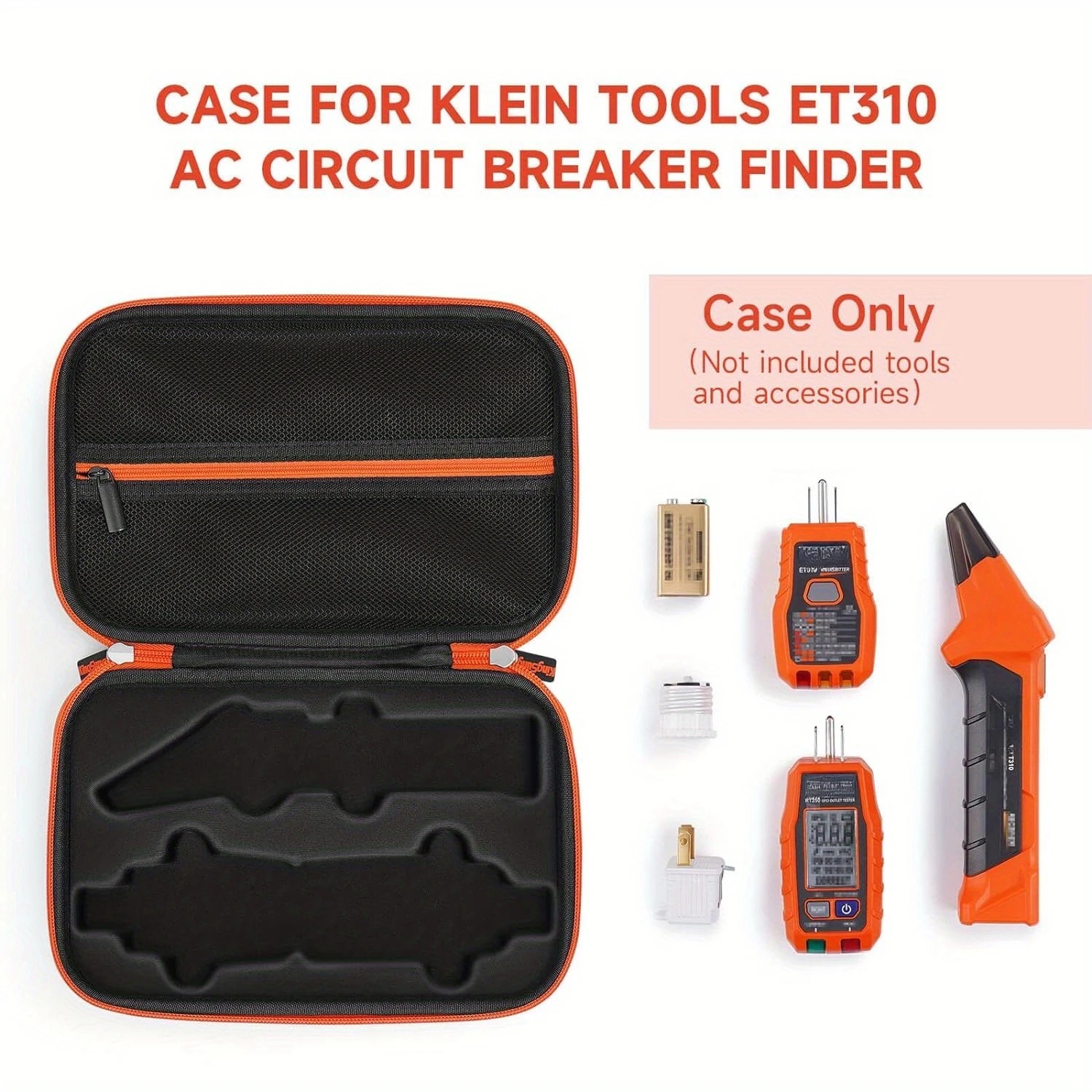 Hard Travel Case for Klein ET310 Circuit Breaker Finder RT250 Tester Bag