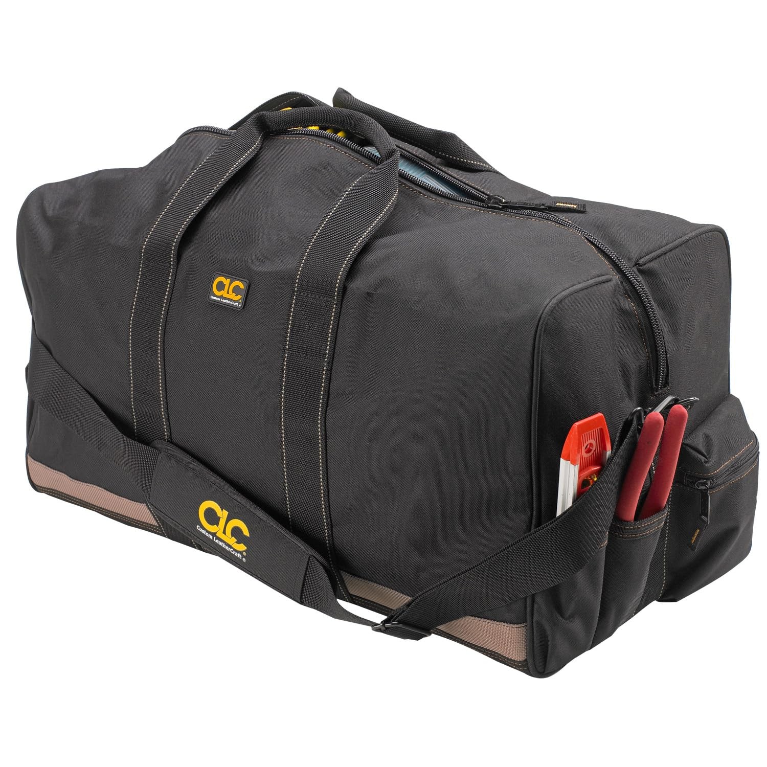 CLC 1111 24 in. All Purpose Construction Gear Bag with 7 Outside Pockets