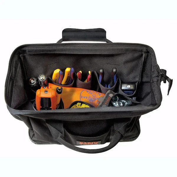 Klein Tools 5200-15 Cordura Tool Bag 10 Pocket Heavy Duty Electrician Bag