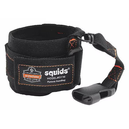 Ergodyne 3116 Wrist Tool Lanyard, Buckle, 8In. L, Black