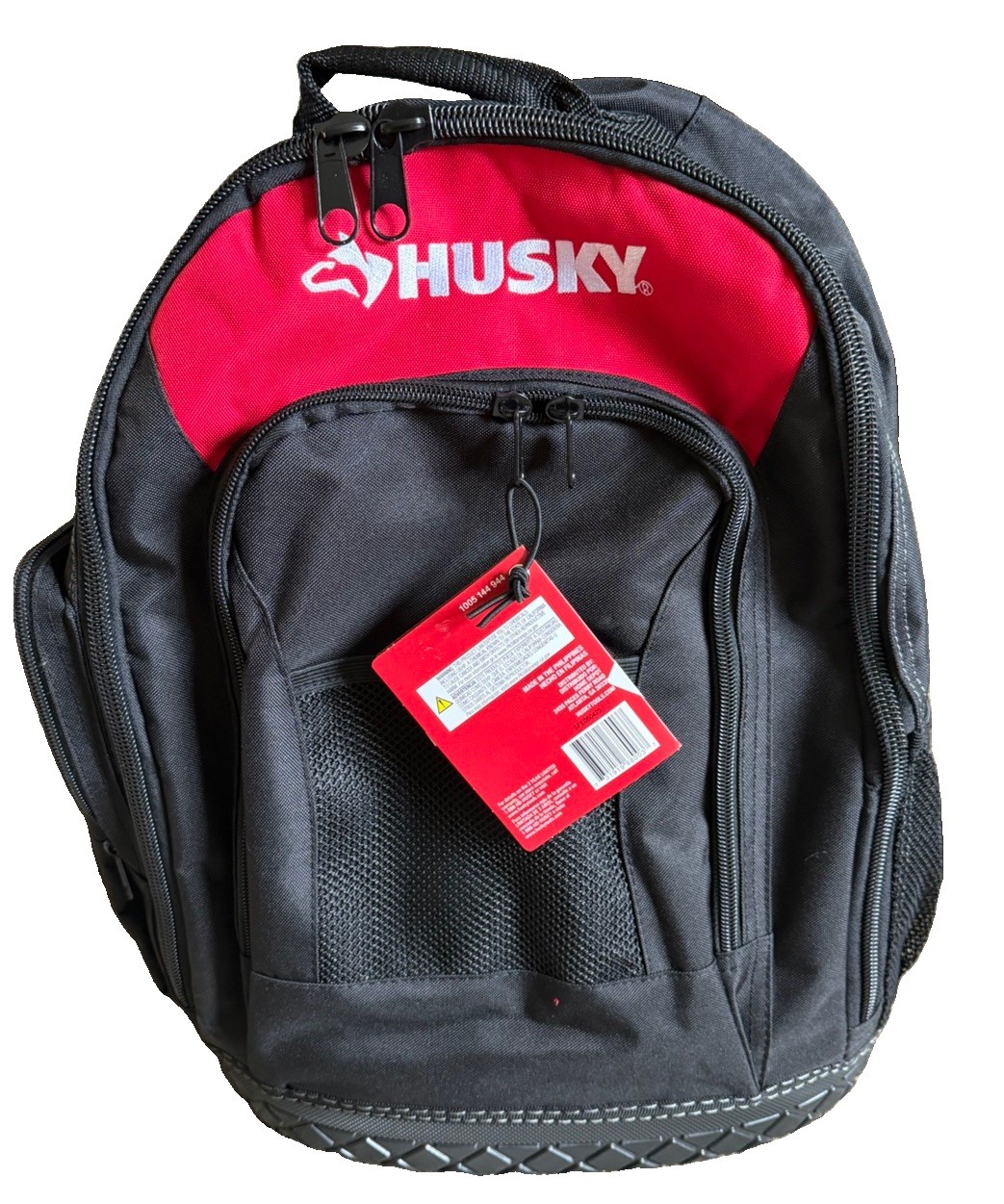 New Husky 16 Inch Tool Backpack Heavy Duty Waterproof Rubber Bottom Storage Bag