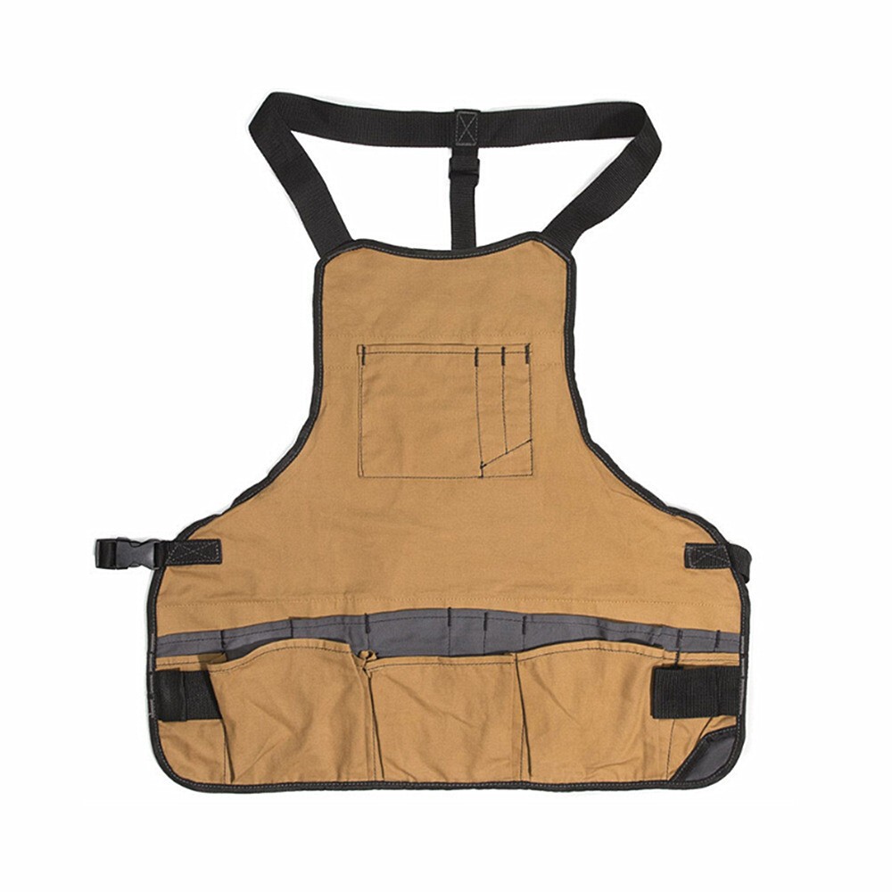 16Pocket Adjustable Durable Polyester Tool Woodworking Apron Gardening Carpenter