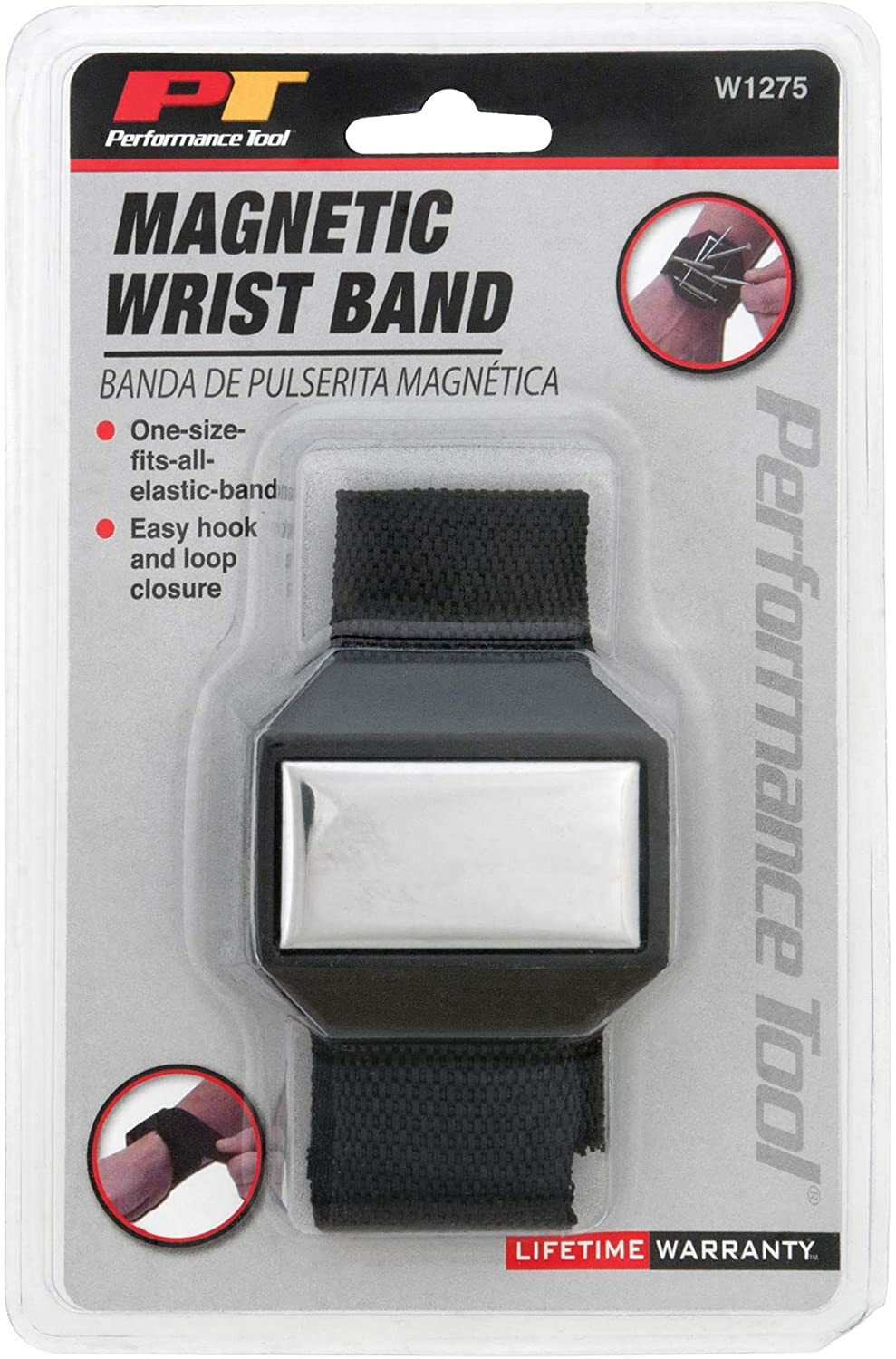 NEW TWO Performance Tool 17 in. Elastic Magnetic Wristbands Black – 2 pack