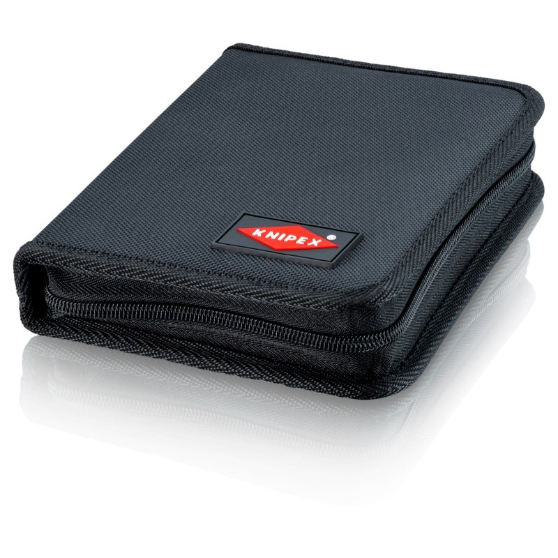 KNIPEX 00 20 16 LE 8 1/4″ Electronics Zipper Pouch-8 Elastic Loops, Empty