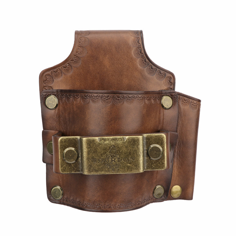 Leather 3-in-1 Tools Belt Pouch Hammer Holster Tape Measure Workshop Holder Case