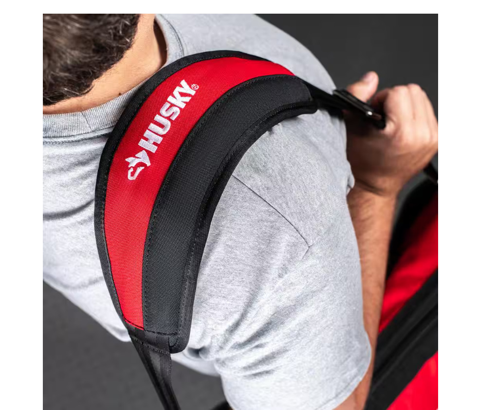 Husky 3.5 in. Detachable Padded Tool Bag Shoulder Strap adjustable 40 in. to 56