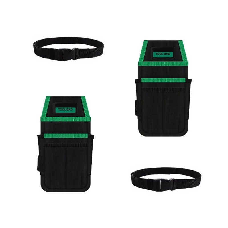 2PCS Heavy Duty Work Belt Pouches Waterproof Interior Reinforced Stitching