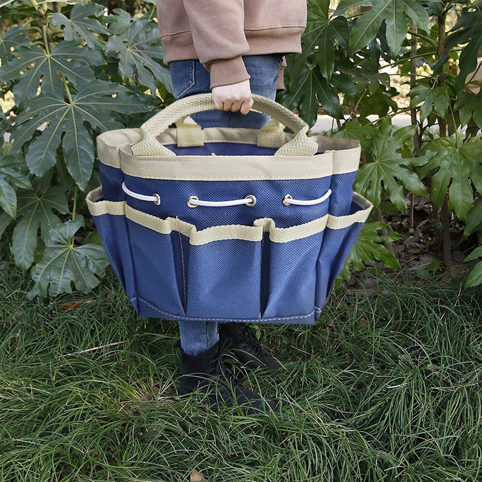 Garden Tool Bag 8 Pockets Tool Storage Organiser Tote DIY Kit Gardener’s Choice