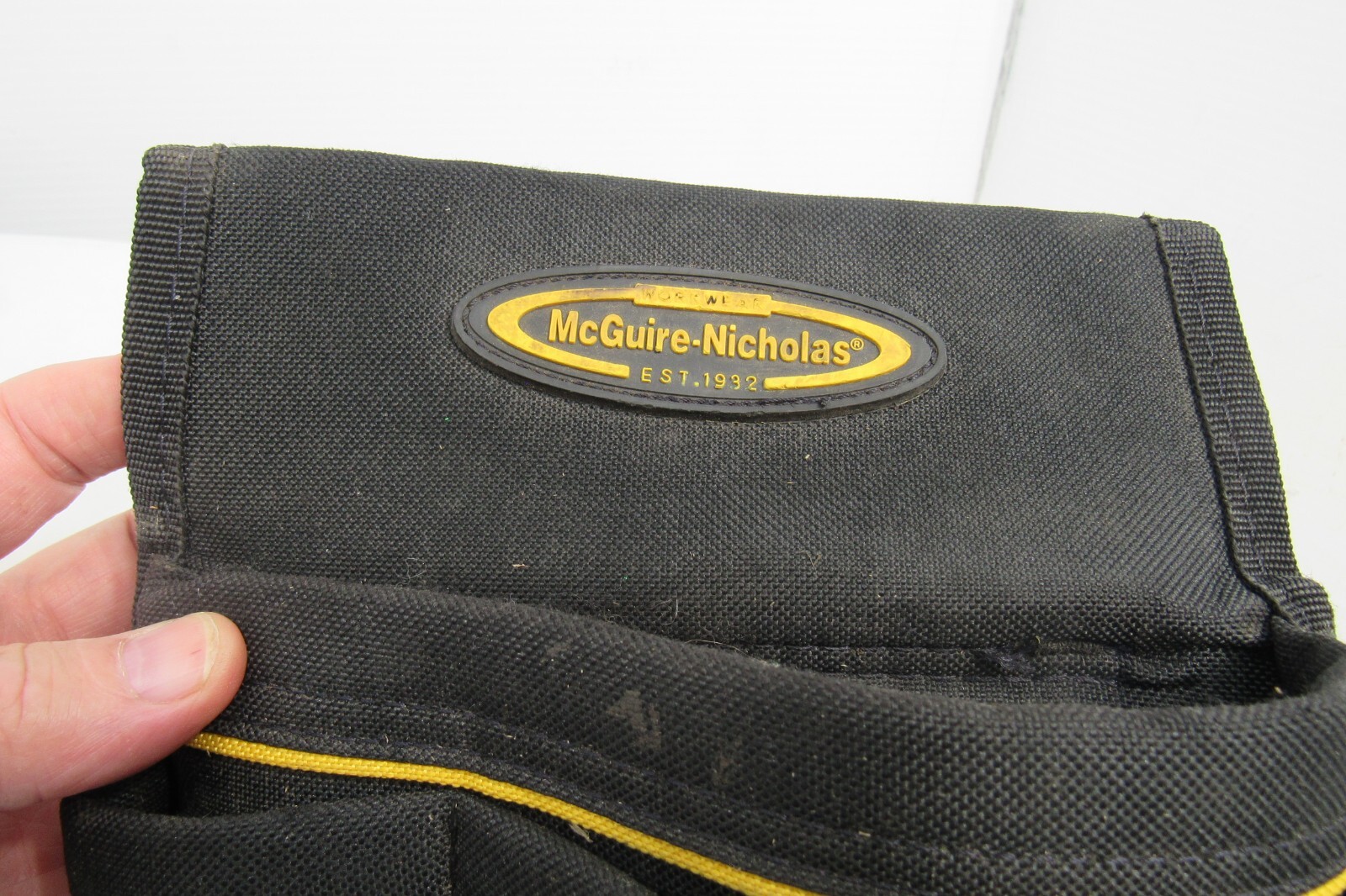 Mcguire Nicholas Tool Pouch 72500 Tool Pouch Black Canvas and Leather
