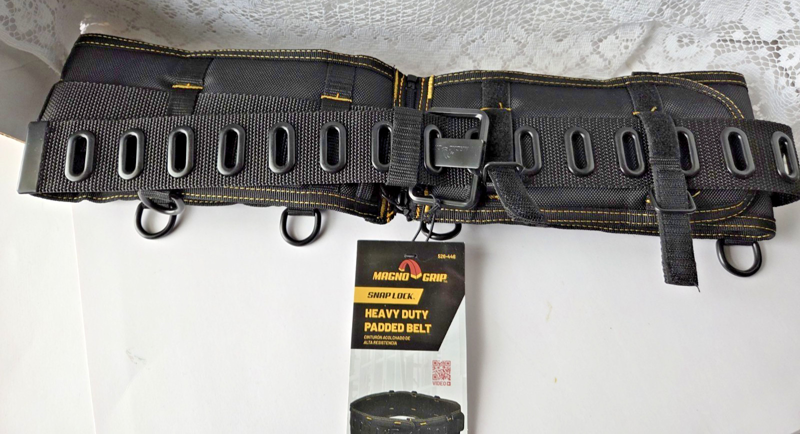 Magno Grip Tool Belt Snap Lock Heavy Duty Padded Belt Fits 32″ – 53″ #526-446
