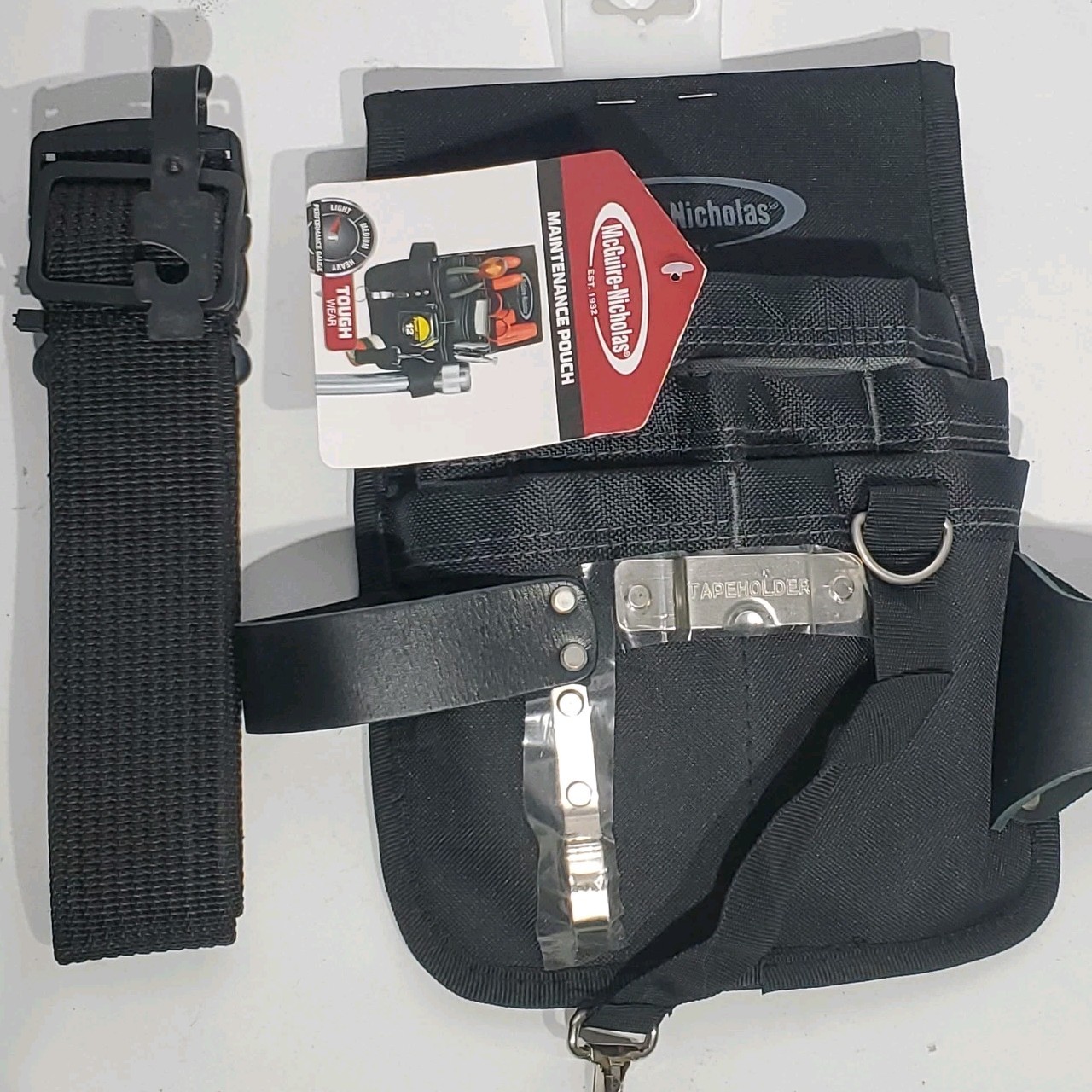 McGuire-Nicholas Maintenance Pouch Light Performance Gauge Tool Belt Pouch Black