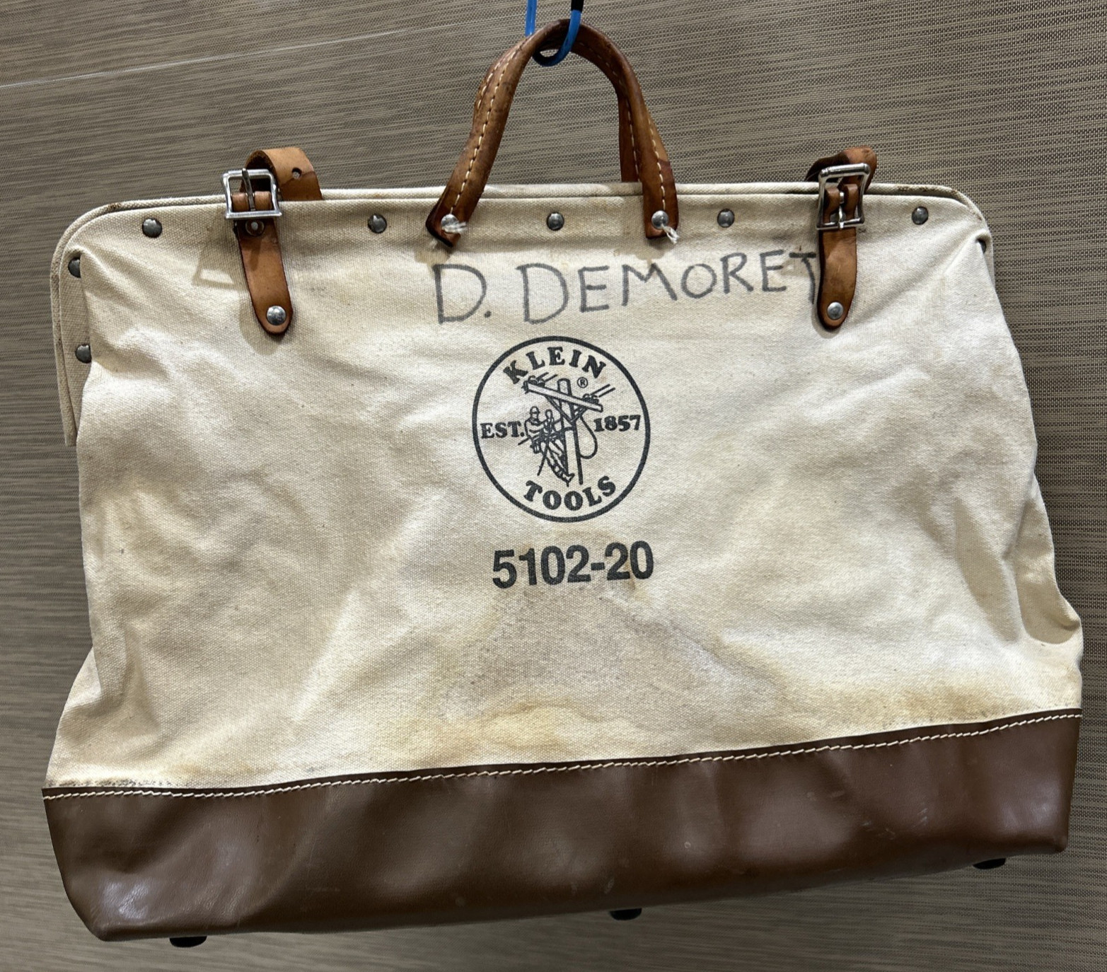 Klein Tools #5120-20 Canvas And Leather Tool Bag