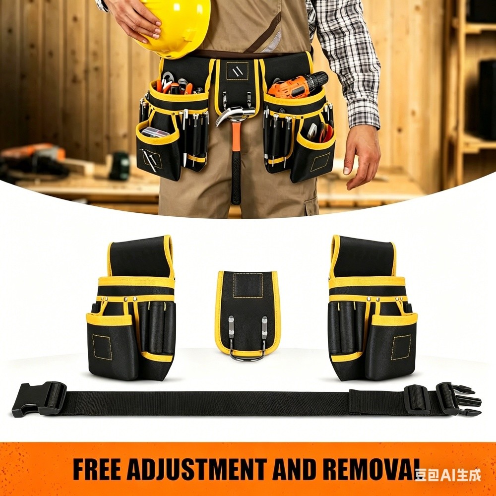 Magnetic Tool Belt for Men, 26 Pockets Heavy Duty Tool Pouch, Magnet Holster Nai