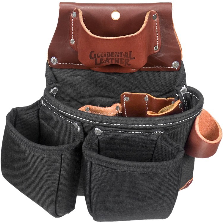 Occidental Leather Black Oxy Light 3 Pouch Tool Bag