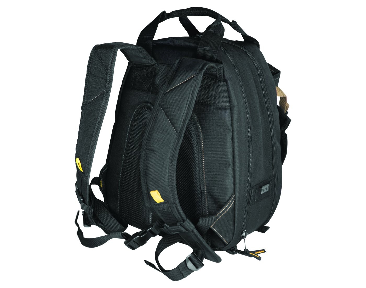 CLC Work Gear 1134 Carpenter’s Tool Backpack, 13.75″W x 16″H x 8.5″D., Black