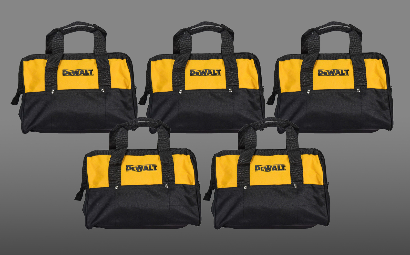 Dewalt 12″ Heavy Duty Ballistic Nylon Tool Bag (5-pack)
