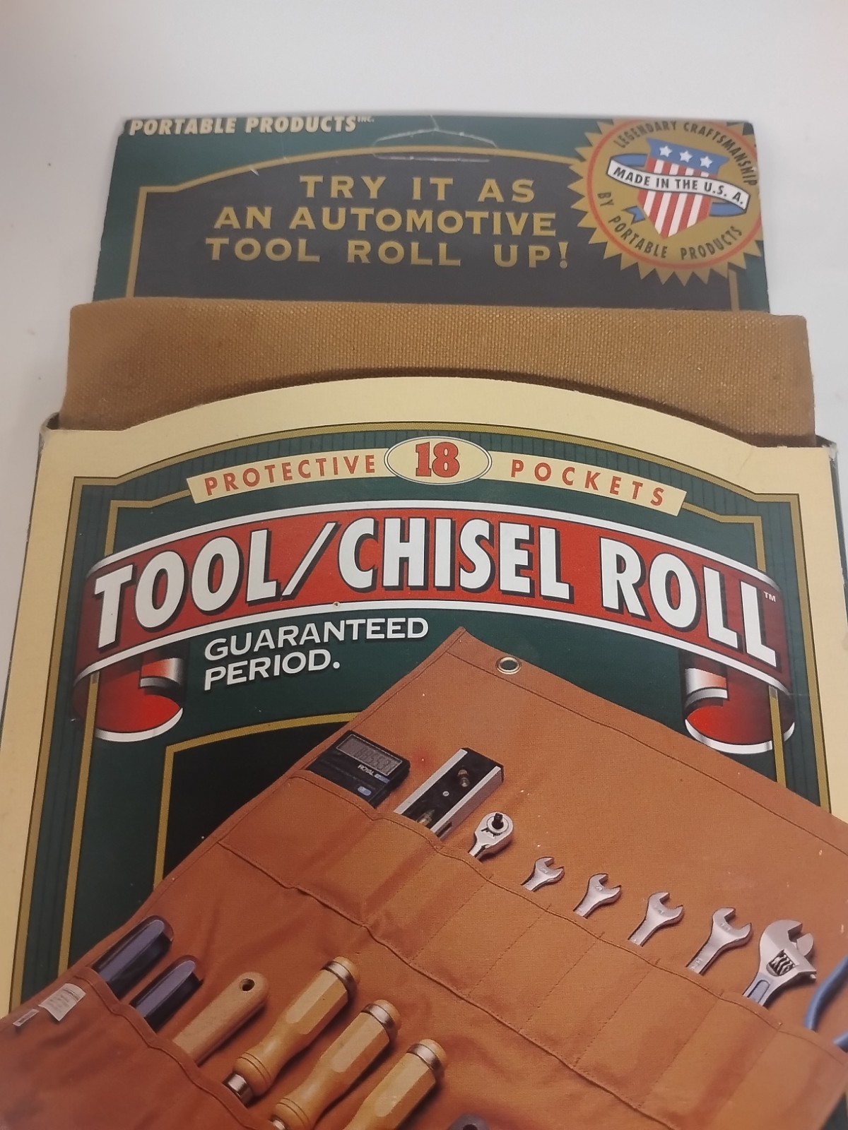 Portable Products Inc Tool/Chisel Roll With 18 Pockets. New In Package. USA