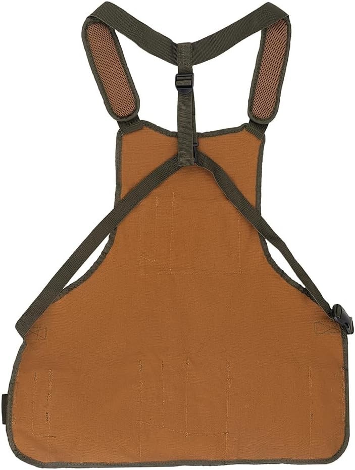 Bucket Boss mens Tool,adjustable,work Tool Bag, Brown, 16 pockets