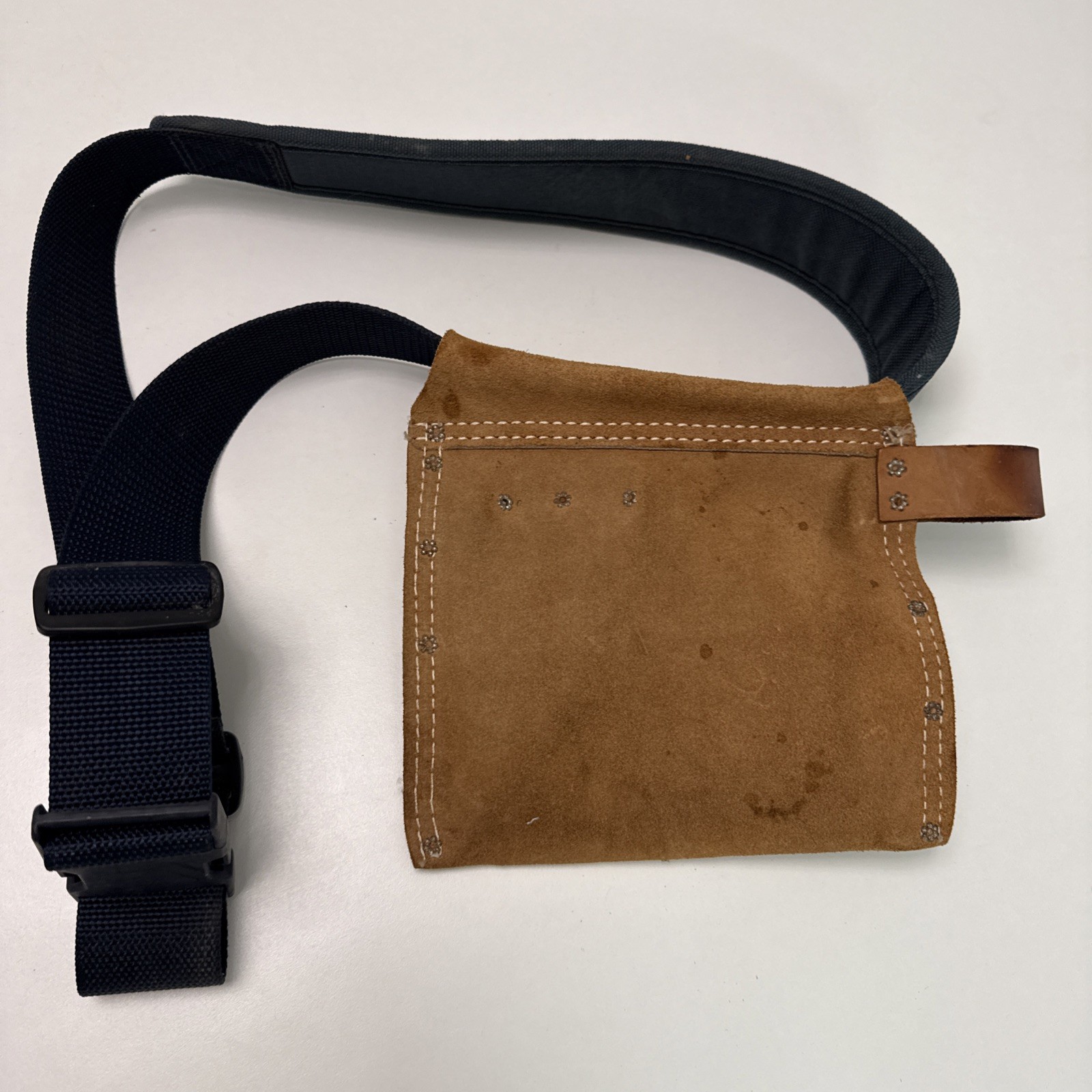 Nicholas Heavy Split Cowhide Suede Tool Pouch Nail Apron Carpenter Work Belt Bag
