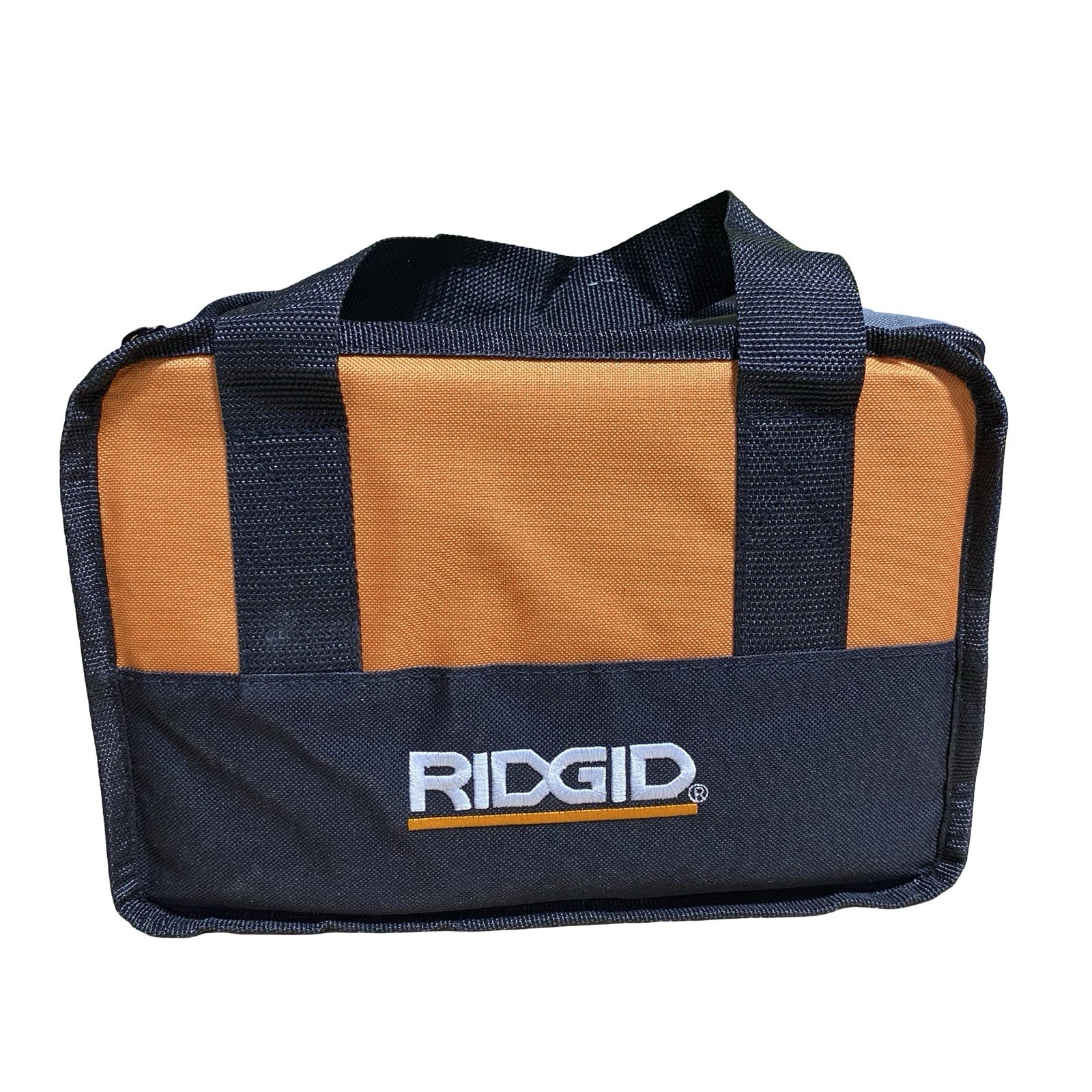 Ridgid 11x8x5 Tool Bag Zip Closure Heavy Duty Storage with Carry Straps
