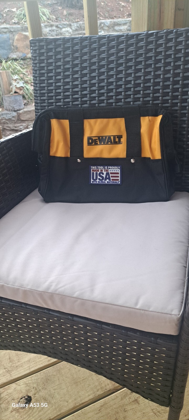 DEWALT N037466 13 inch Ballistic Contractor Tool Bag with Runners