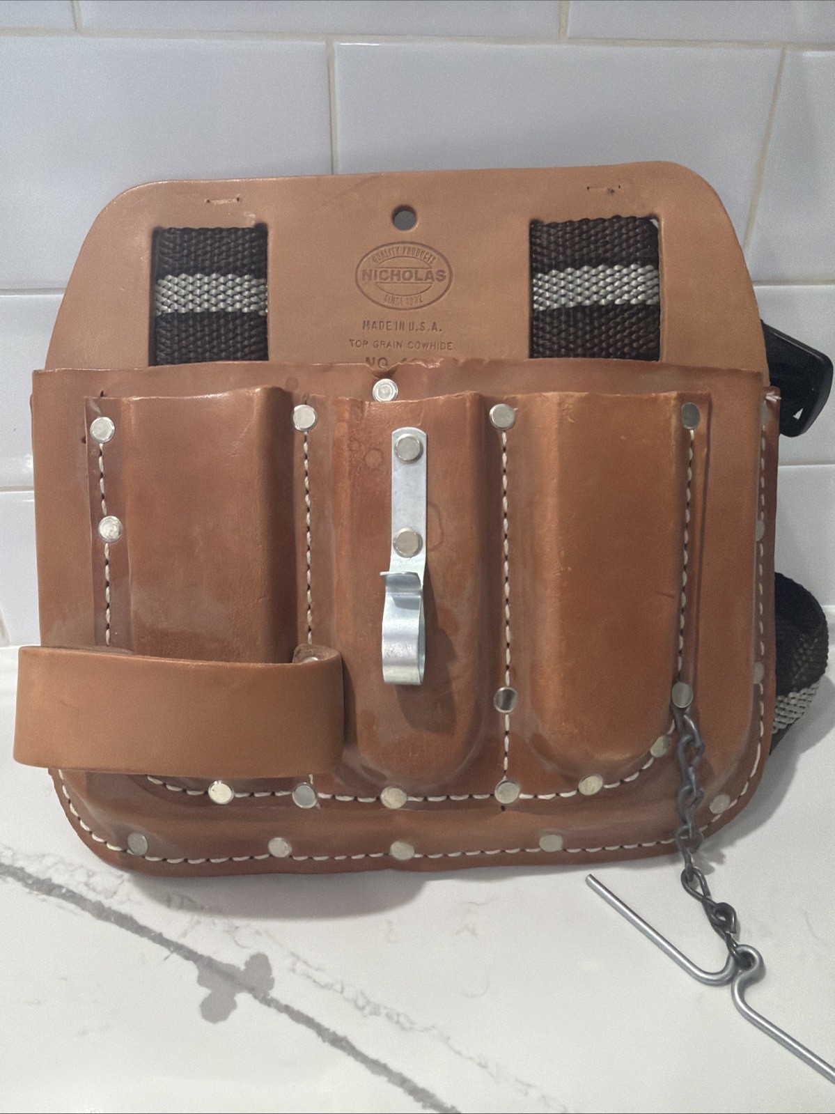 Nicholas Leather Tool Belt Pouch No. 401 New See Photos